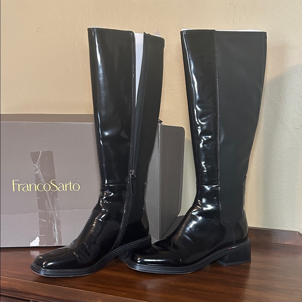 Franco Sarto L-Giselle Black Tall Boots